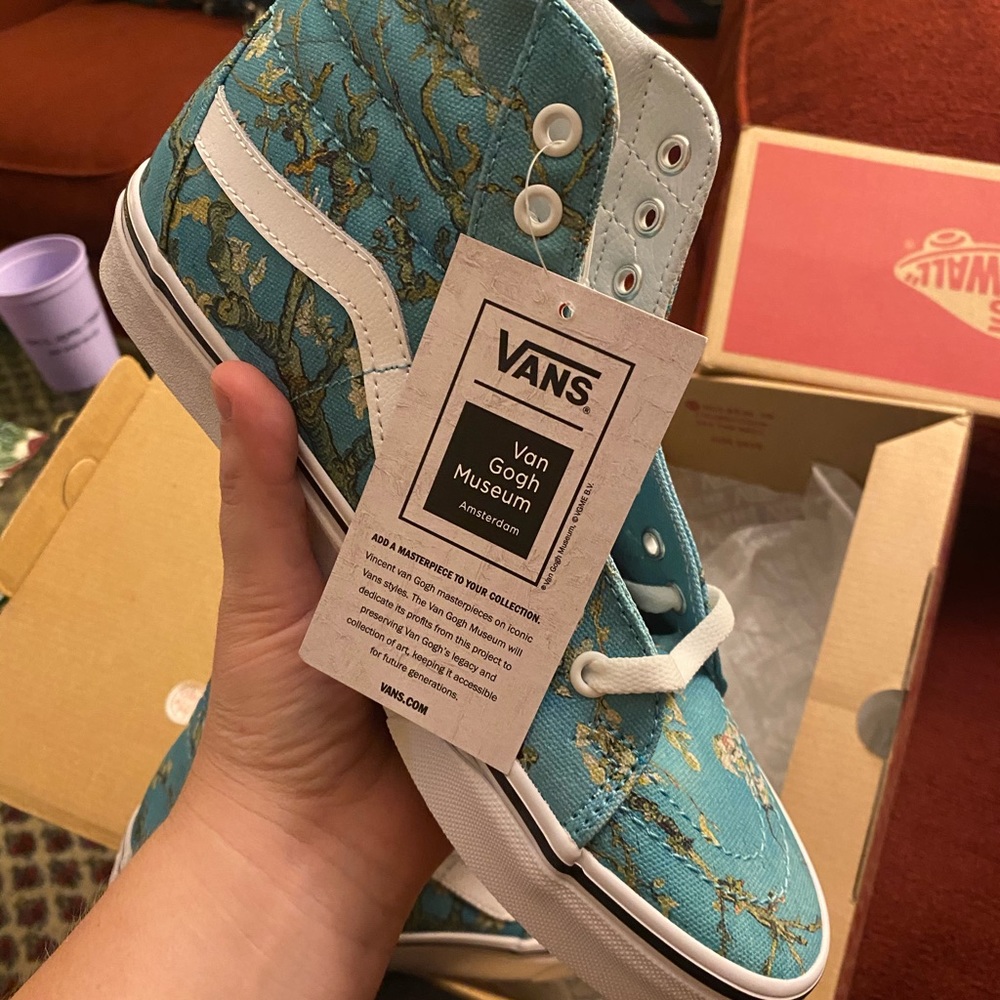 NIB Vans Limited Edition Van Gogh SK8-Hi M8 W9.5